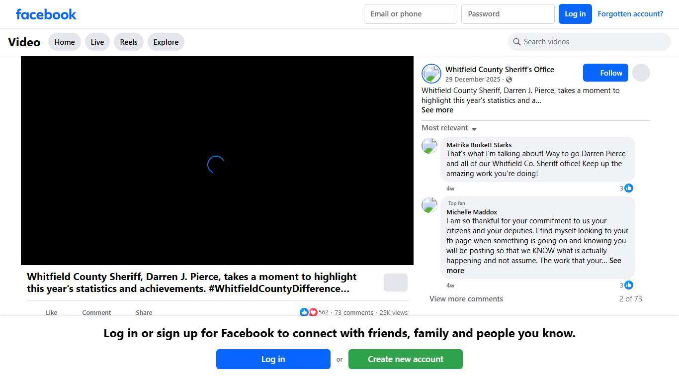 Whitfield County Sheriff, Darren J. Pierce, takes a moment to highlight this year's statistics and achievements. #WhitfieldCountyDifference #WhitfieldCountySheriffsOffice #SheriffDarrenJPierce Whitfield County Sheriff's Office Facebook